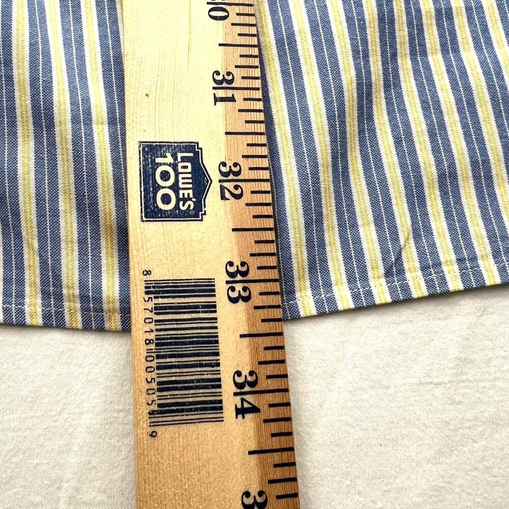 Ralph Lauren Flesh Pony Mens Shirt 16 Striped Button Yarmouth 33 Long Sleeve XL - Picture 8 of 9